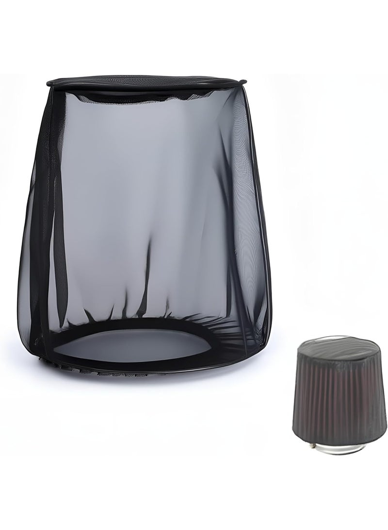 Air Filter Cover for Car Cold Air Intake Filter Cover Wrap Dustproof, Air Intake Filter Sock Cover for Harley Touring, Universal for High Flow Air Intake Filters (S) - Image 1